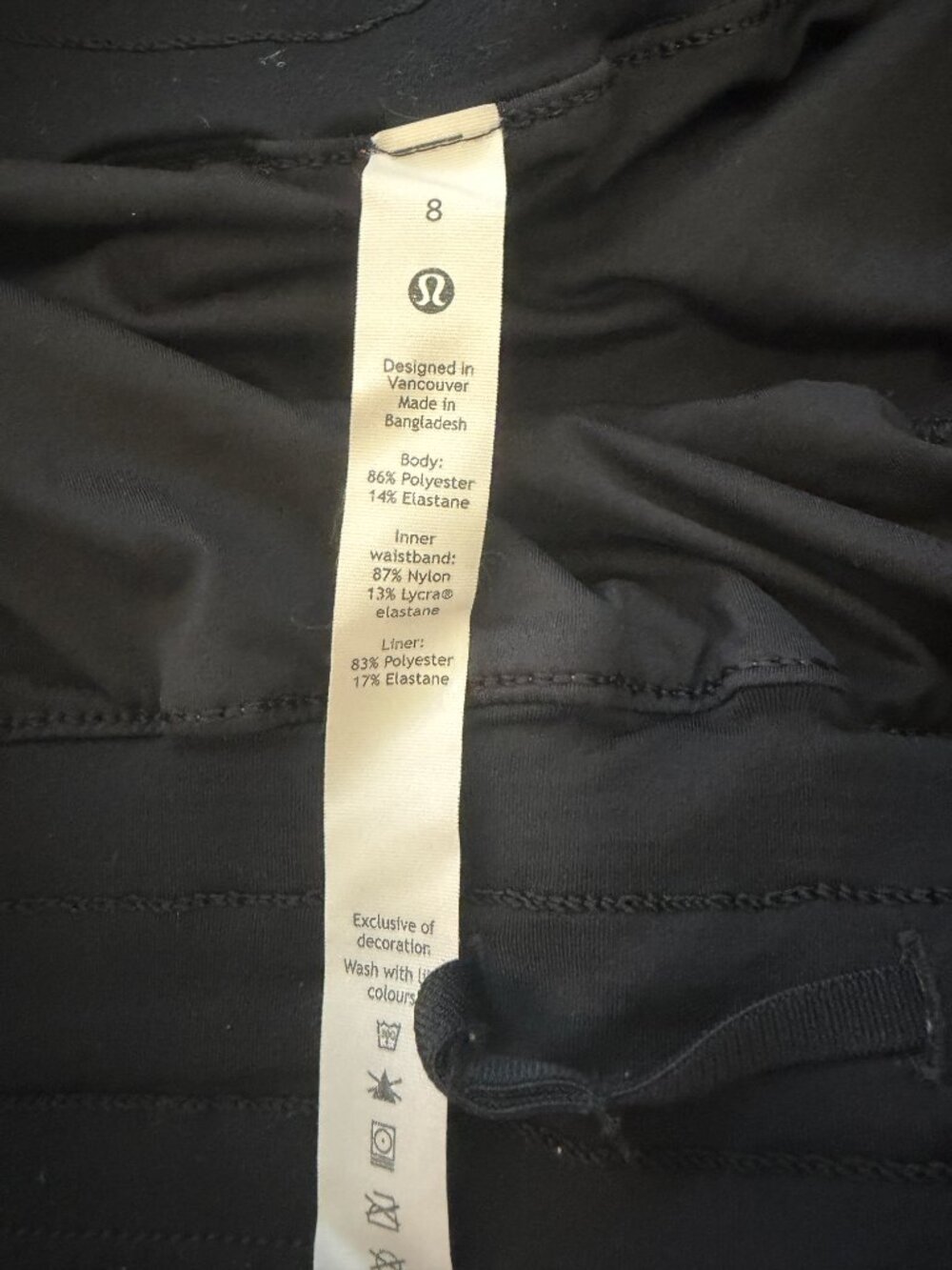 lululemon Track That Mid-Rise Lined Short 5" Heather Lux Multi Black Size 8 - Picture 4 of 5
